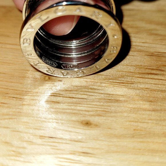 Bvlgari B.zero1 Four-Band Ring 18kt White Gold Size 50 - Picture 6 of 10